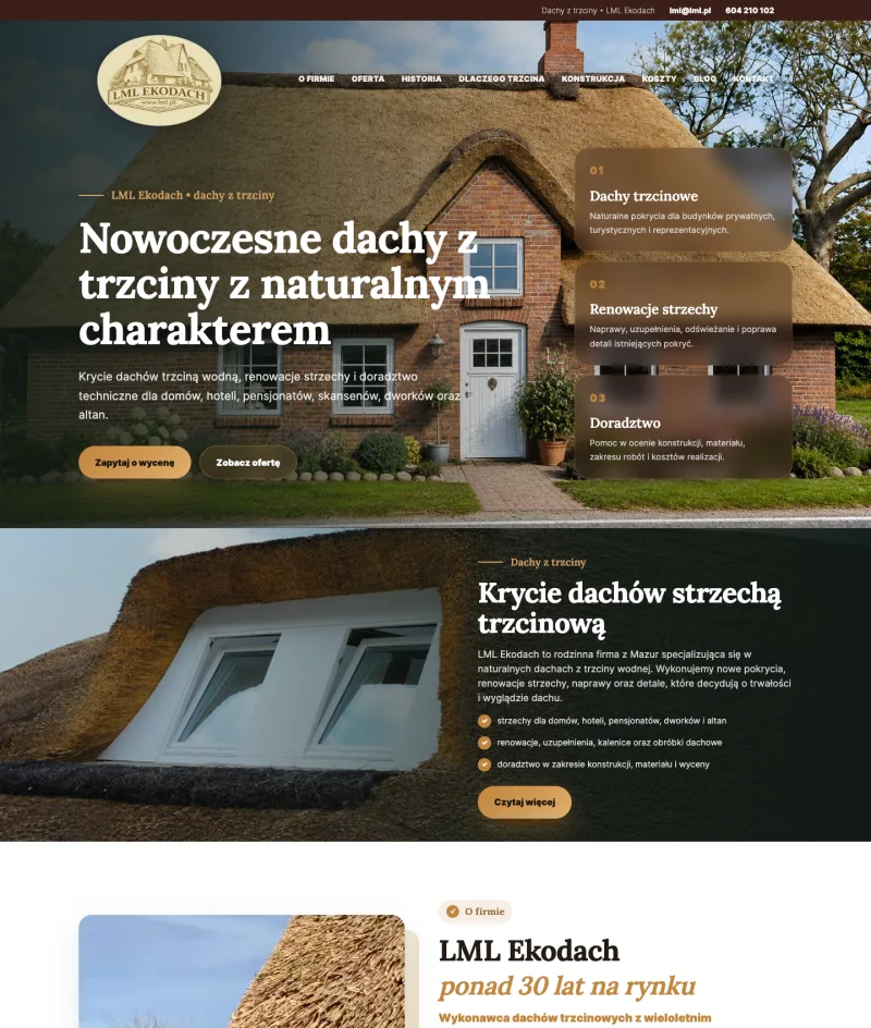 BXM Multimedia project: LML Ekodach — website preview