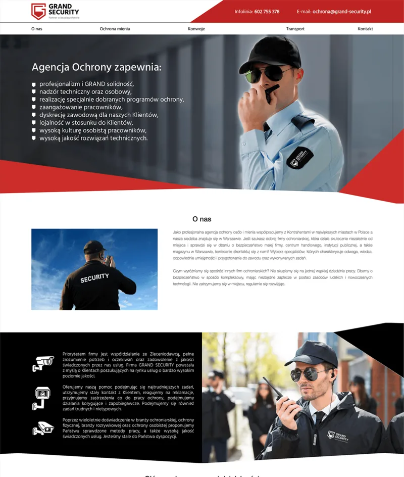 BXM Multimedia project: Grand Security — website preview