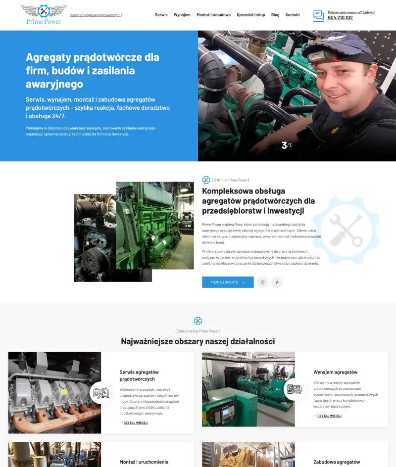 BXM Multimedia project: Prime Power — website preview